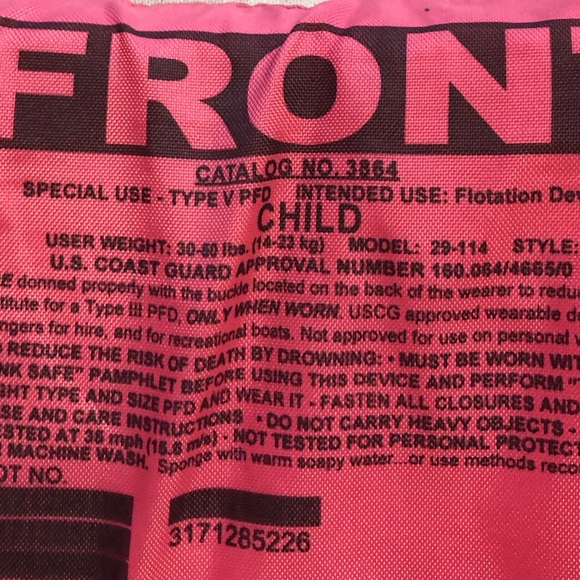 Stearns Original Puddle Jumper Life Jacket Fits Kids 30-50lbs - Picture 4 of 5